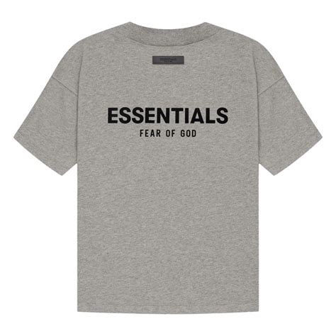 Slum Ltd Fear Of God Essentials T Shirt Ss22 Dark Oatmeal
