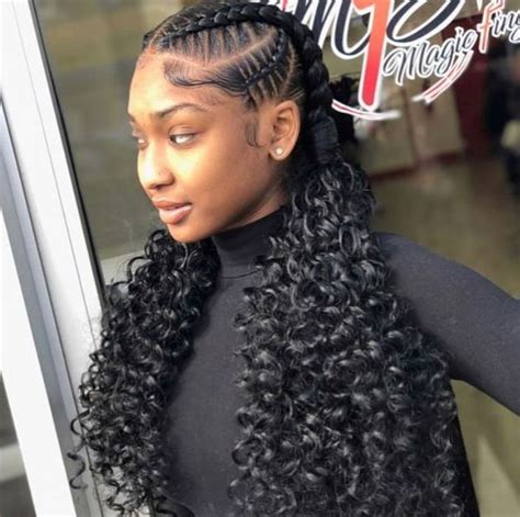 Braiding two goddess braids is a fun process itself and at the end you get great results. Goddess Braids Hairstyles, Pictures of Goddess Braids for ...