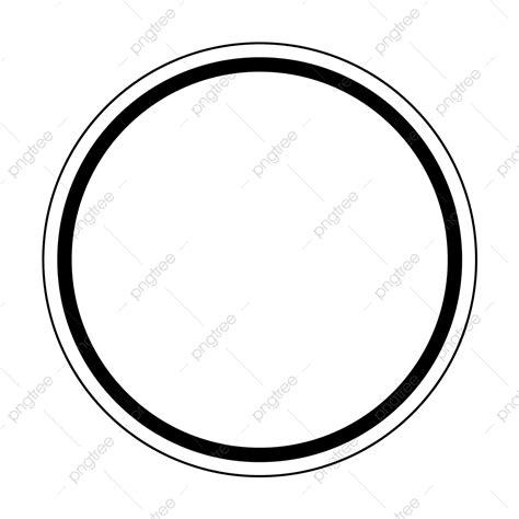 Black Circle Border Vector Art Png Circle Round Black Circle Border