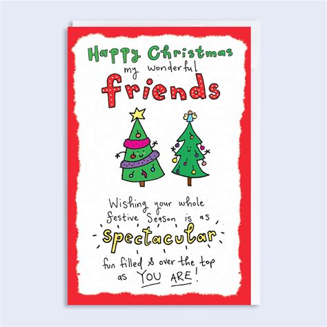 Higgledy Piggledy Christmas Card Wonderful Friends Garlanna Greeting
