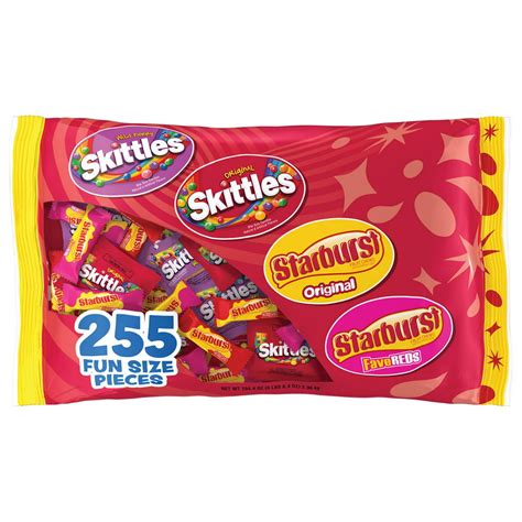 Skittles And Starburst Fun Size Variety Pack 255 Pieces 1044 Oz