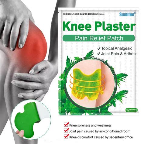 Mintcare 12pcs Medical Knee Plaster Sticker Knee Pain Joint Ache Relief