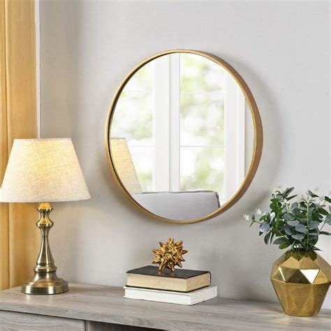 Gold Round Mirror Interior Design Ideas