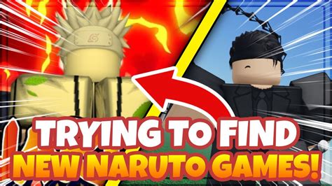 Finding Underrated Naruto Games In Roblox Naruto Roblox Youtube