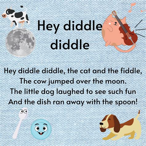 Hey Diddle Diddle Printable Lyrics Origins And Video