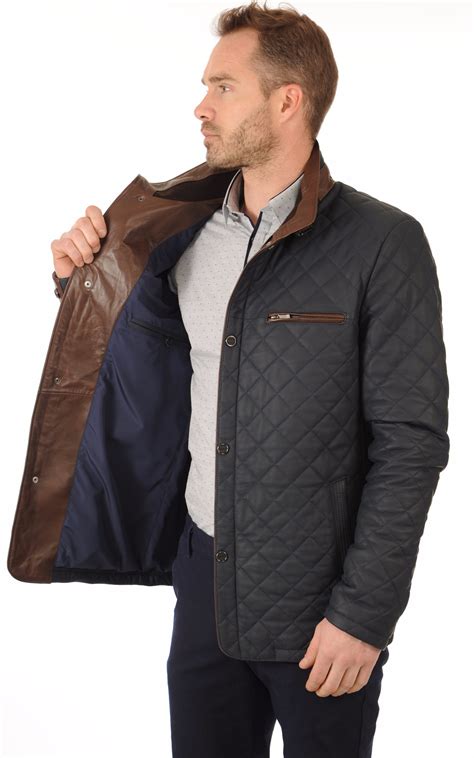 Blouson homme promos et prix. Veste Elégante Cuir Matelassé La Canadienne - La ...
