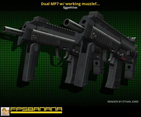 Dual Mp7 W Working Muzzleflash Counter Strike Source Mods