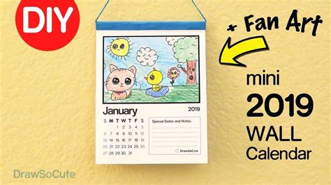 Draw So Cute Diy Calendar Africanfashiondesignerstraditional