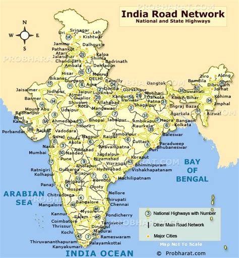 North India Road Map Road Map Of North India Southern Asia Asia