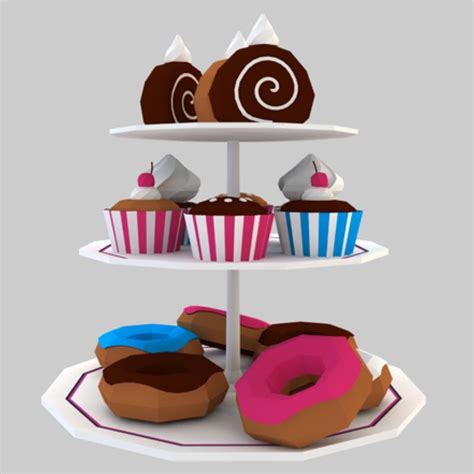 Dessert Tray 3d Model