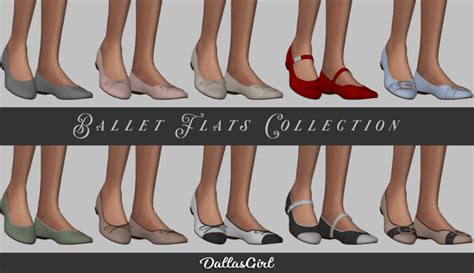 Sims 4 Shoes Cc Ballet Flats Collection Micat Game