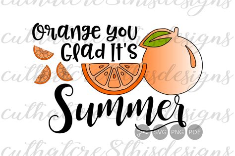 Orange You Glad Its Summer Oranges Fruit Quotes Sayings Apparel