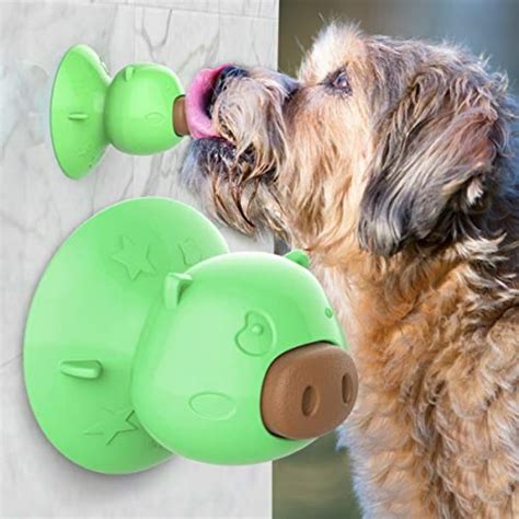 Uswt Dog Lick Toy With Suction Cup Slow Treater Treat Dispensing