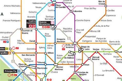 Madrid Metro Map Map Of Madrid Subway Underground Tube Metro Stations Lines Y Por Supuesto