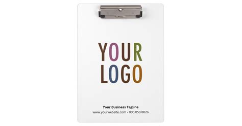 Custom Company Logo Clipboard Acrylic Promotional Zazzle