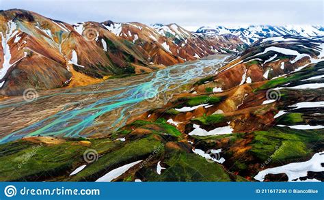 Landscape Of Landmannalaugar Iceland Highland Stock Photo Image Of