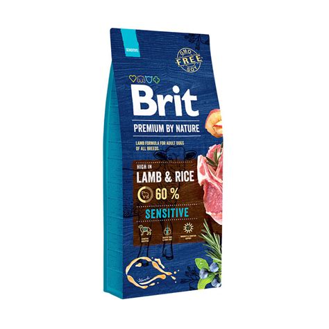 Купити Brit Premium Adult Sensitive Lamb And Riсe сухий корм для дорослих