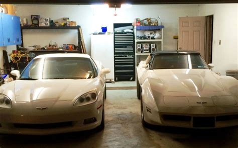 Ride On Double Trouble Corvettes In The Garage