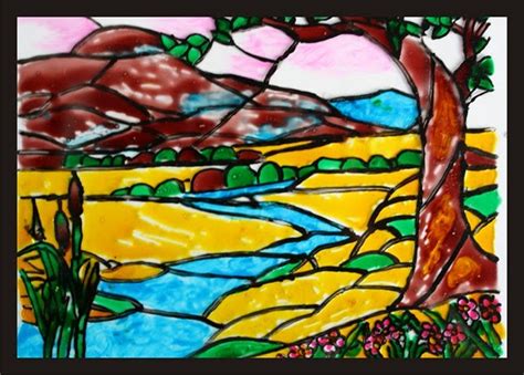 My Works Glass Painting Scenery