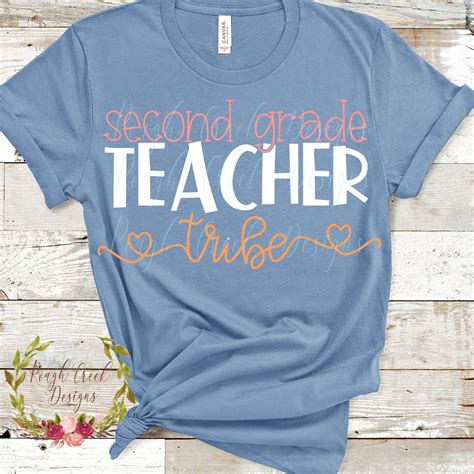 Second Grade Teacher Tribe SVG | Second grade teacher, Create shirts, Second grade