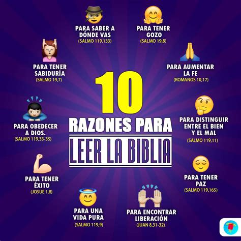 Infografía 10 Razones Para Leer La Biblia