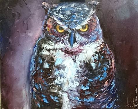 Owl Oil Painting At Explore Collection Of Owl Oil