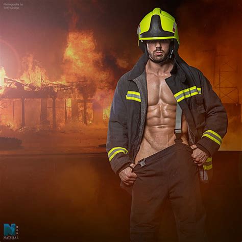 Fire Fighter Male Models Athletes Fitness Photography