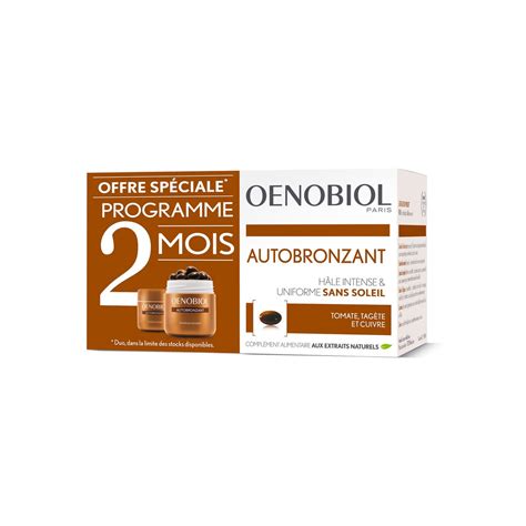 Oenobiol Perfect Bronze Autobronzant Peau Claire 2x30caps Docmorris