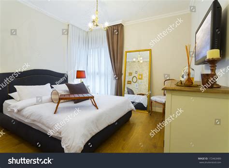 Modern Luxury Bedroom Wallpaper Luxury Hotel Stock Photo 172463489