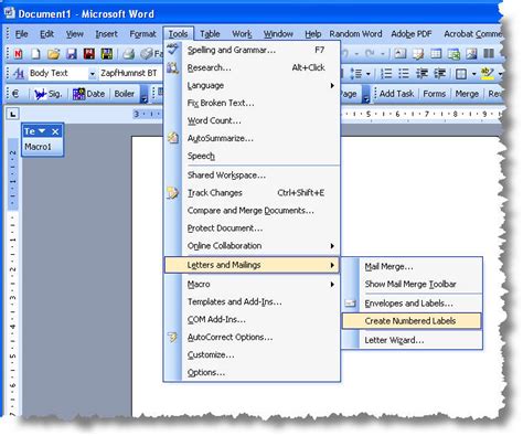 Microsoft word can make designing a label quick and easy. Numbered labels