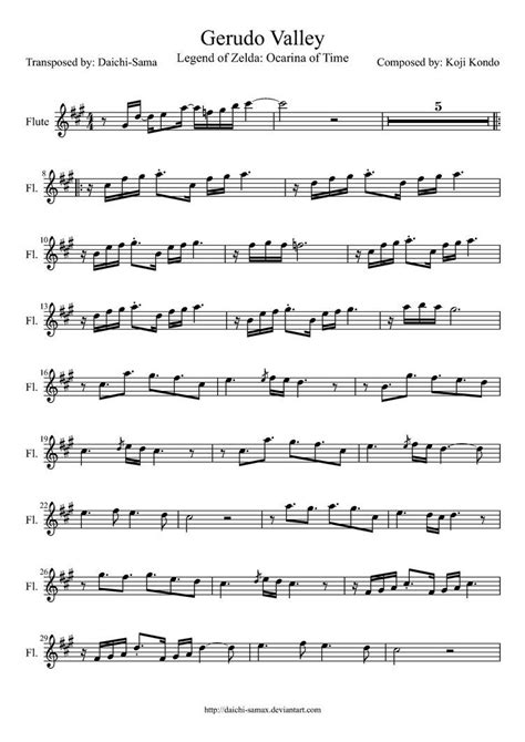 Loading the chords for 'cactus in the valley lights piano cover'. Gerudo Valley Flute Sheet Music by drakon-thedragon ...