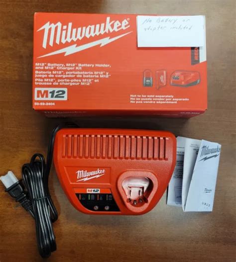 Brand New Genuine Milwaukee M12 Lithium Ion Battery Charger 48 59 2401