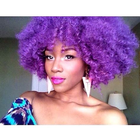 It is a temporary hair color solution for those who always look for giving their hairs new looks. PURPLE NATURAL HAIR | Cabelo e unhas, Cabelo colorido ...