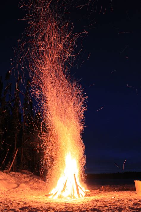 Free Images Winter Night Sparkler Flame Fire Campfire Bonfire