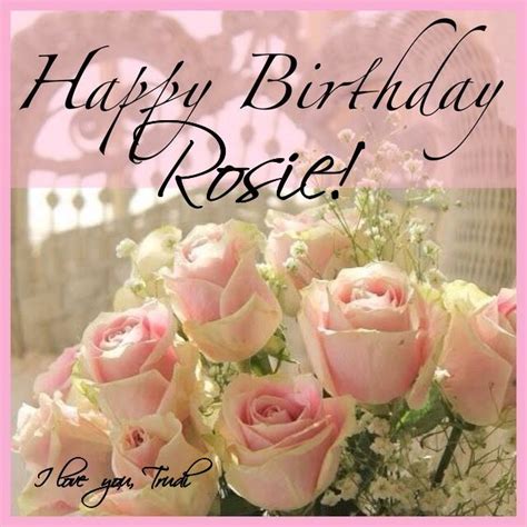 Happy Birthday Rosie Images
