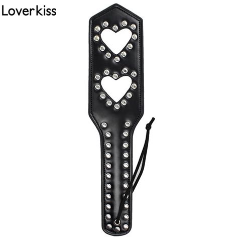Loverkiss Sex Slave Bdsm Bondage Spanking Paddle Sex Products For Couplessexy 2 Hollow Hearts