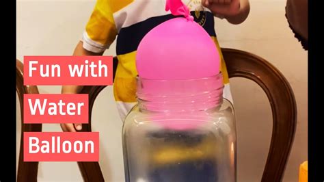 Kids Experiment Fun With Water Balloon Youtube