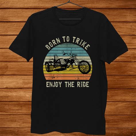 Motorcycle Trike Motortrike Born To Trike Biker Shirt Teeuni
