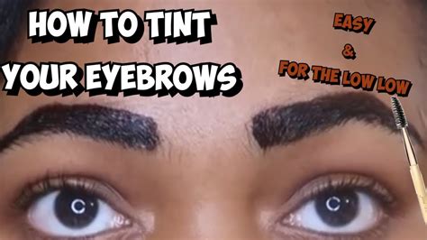 How To Tint Your Brows At Home Easy And Inexpensive Youtube
