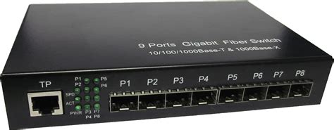 8 Ports Sfp Slot And 1 Port 101001000 Gigabit Optical Fiber Switch Home