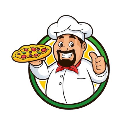 Pizza Chef Vector Premium Download