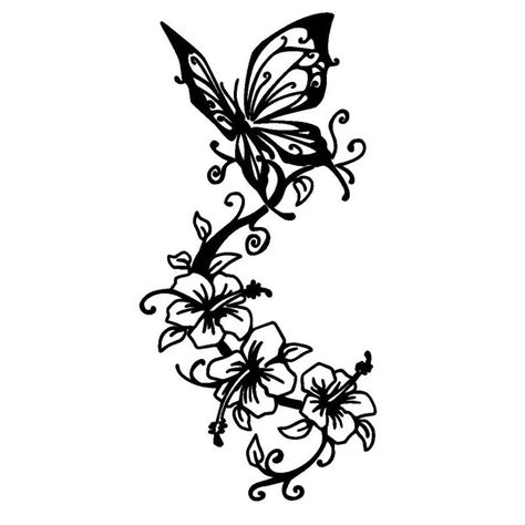 Fashion Butterfly With Flower Women Driver Car Sticker Vinyl Car Decals Auto Accessories