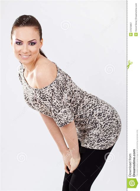 Woman Bending Stock Image Image Of Body Beautiful Pinup