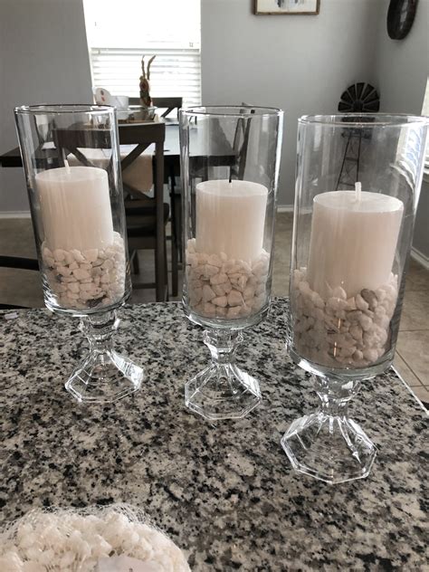 Diy Vases With Candles Dollar Tree Centerpieces Dollar Store