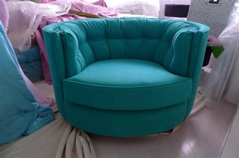 Swivel tub chair brown leather chairs australia black. Swivel Tub Chairs in Turquoise Ultra Suede at 1stdibs