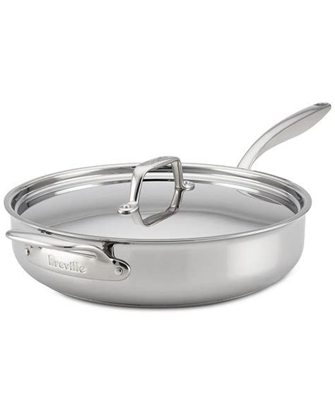 Breville Thermal Pro Clad Stainless Steel 5 Qt Sauté Pan And Lid
