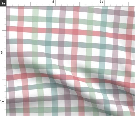 Pastel Plaid Fabric Country Checks Pastel By Susan Magdangal Etsy