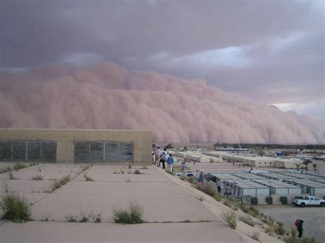 Sand Storm 26 April 2005 Al Asad Iraq 60 Mph Природа Пейзажи Город