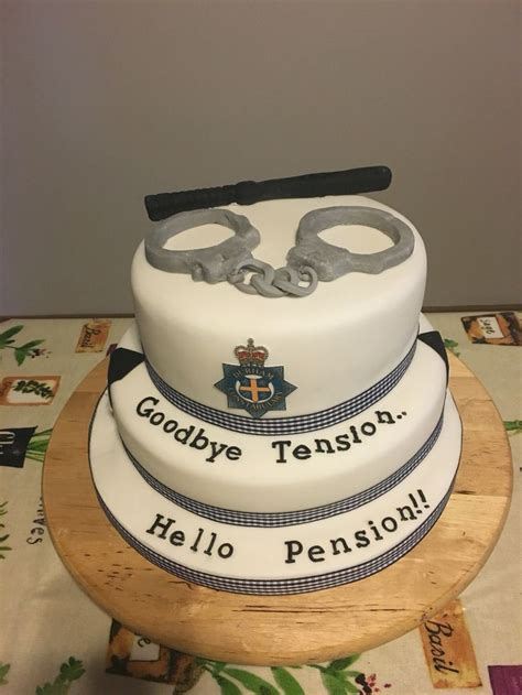 Police Retirement Cake Retirement Party Cakes Retirement Cakes