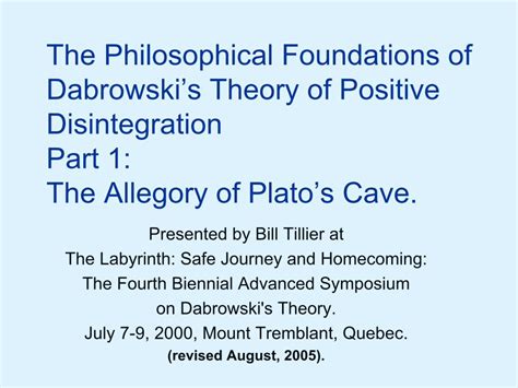 Pdf Plato Kazimierz Dabrowskis Theory Of Positive Disintegration